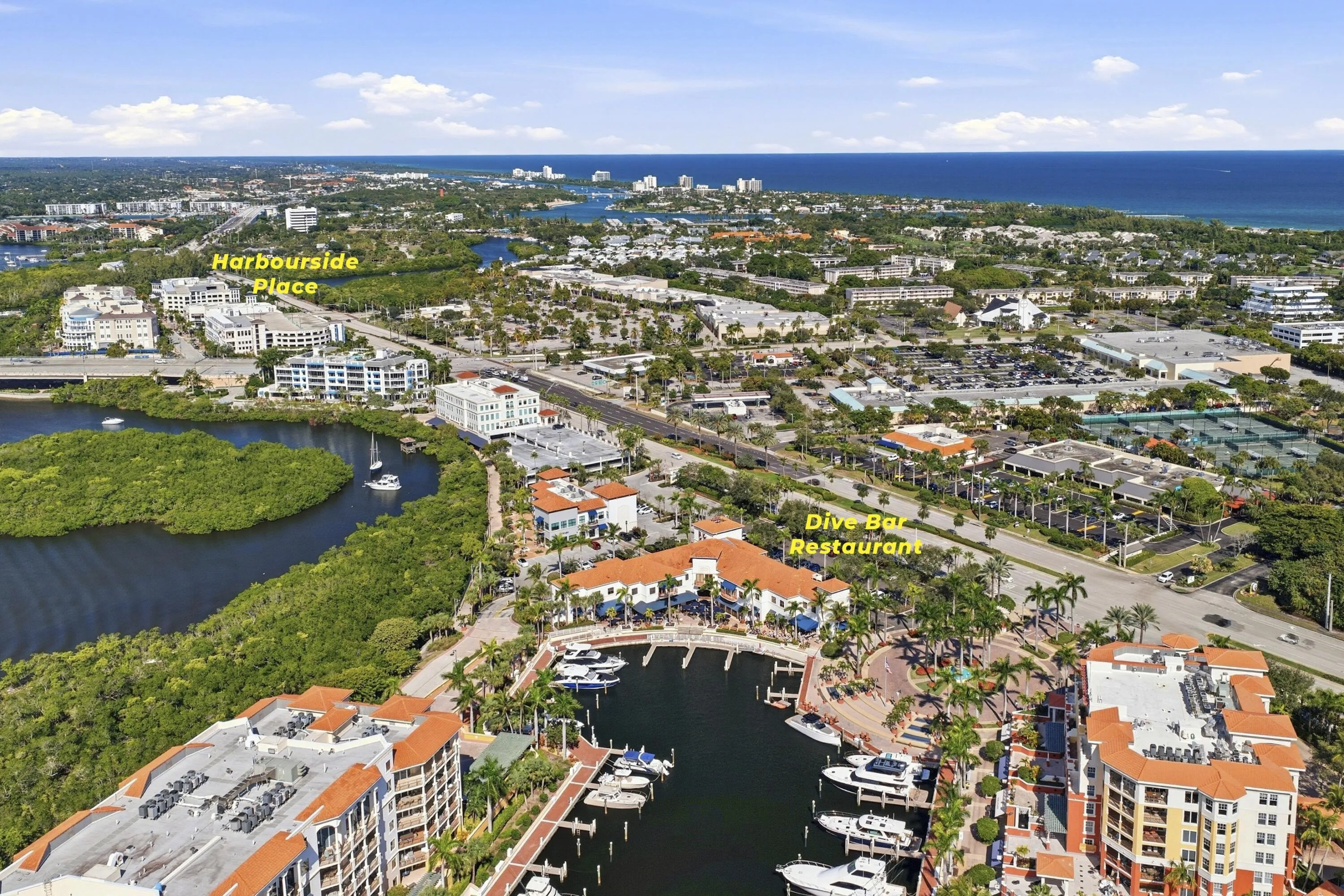 Harbourside and Dive Bar Aerial