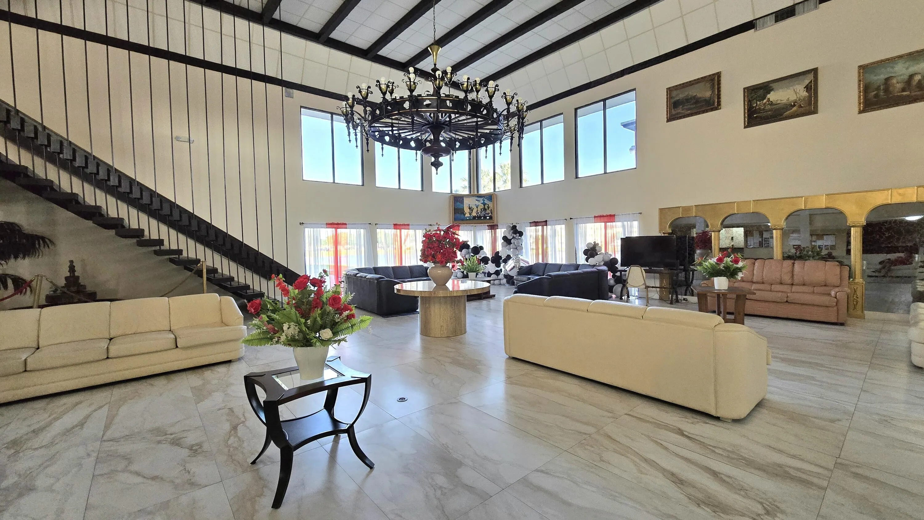 Clubhouse Lobby with Lake View