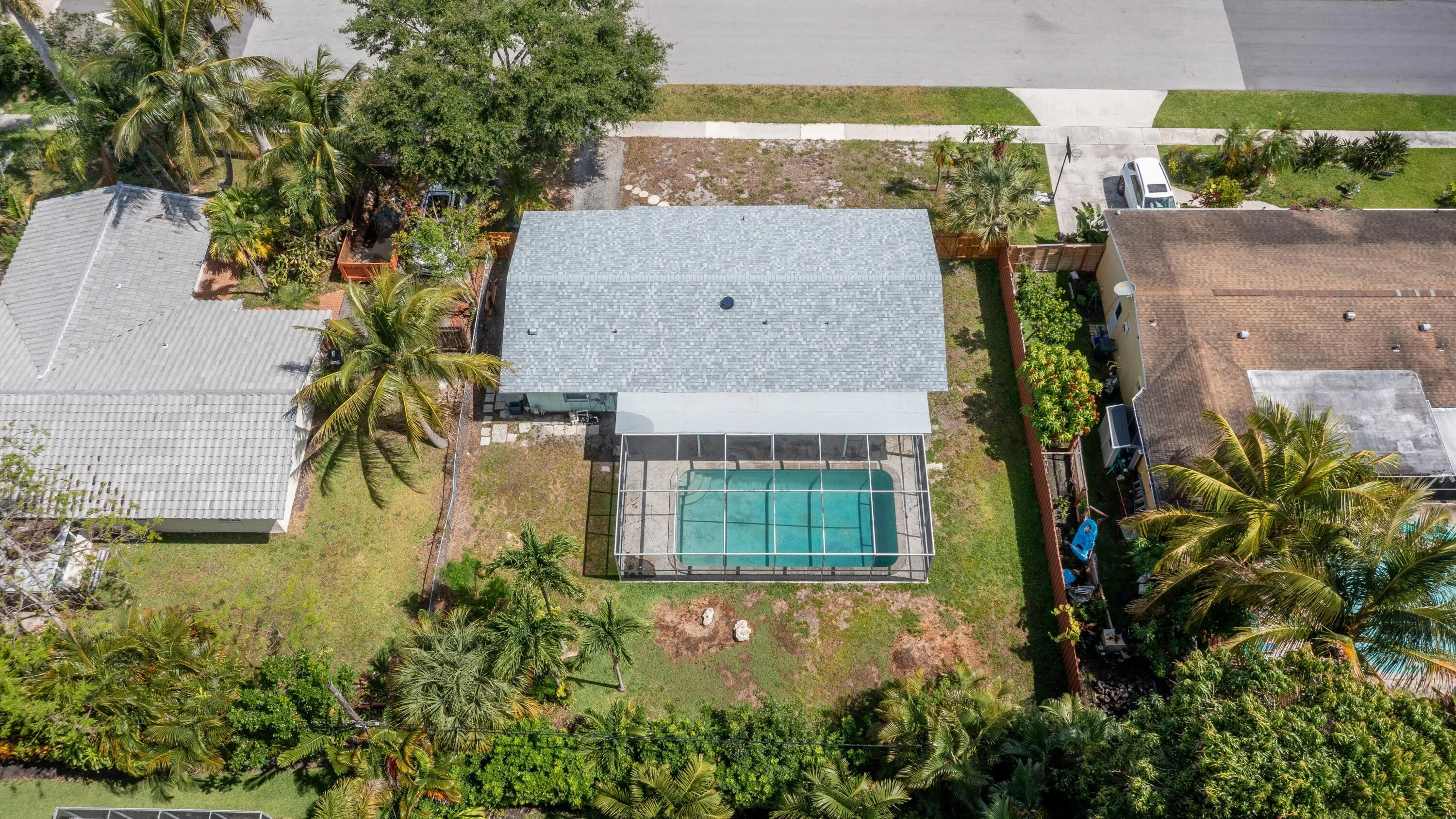 Aerial of Rear Yard