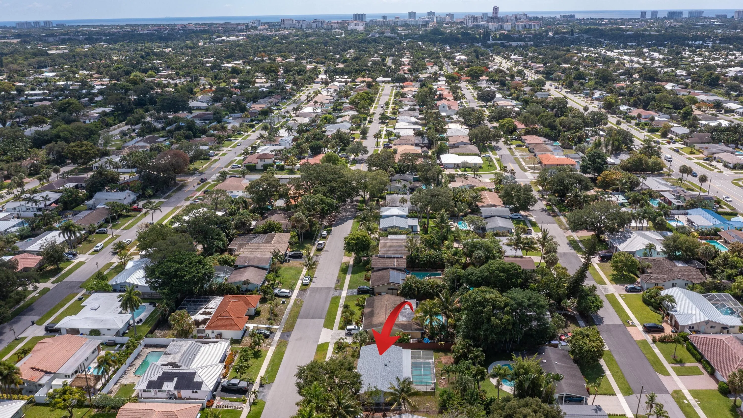 Aerial Looking to the East