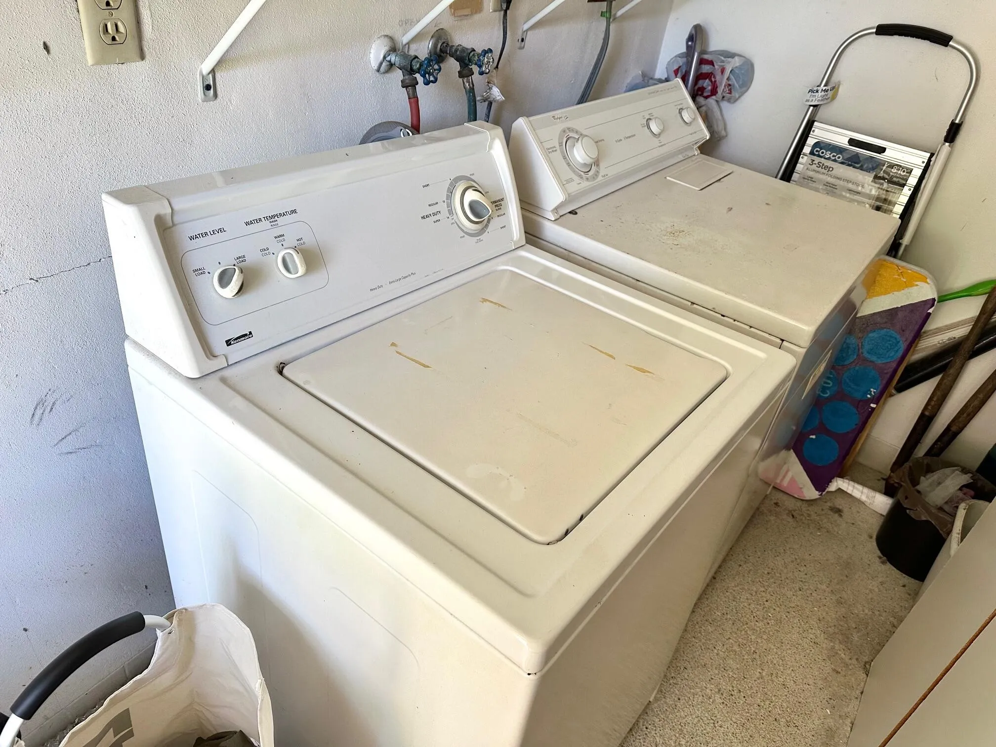 Washer & dryer - no coins required