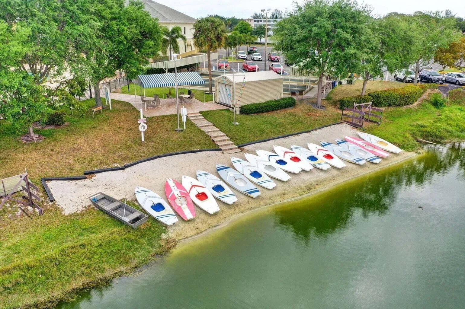 boats on shore
