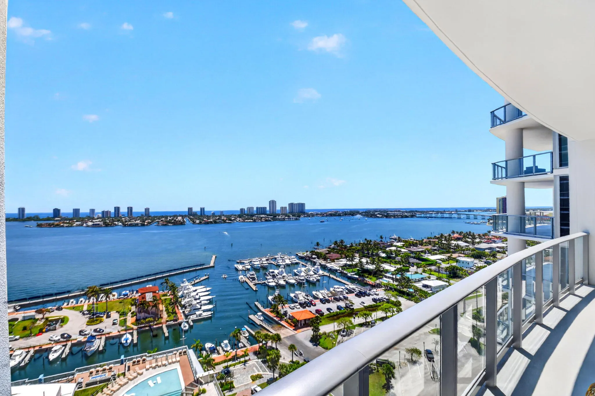 Balcony overlooking Intracoastal