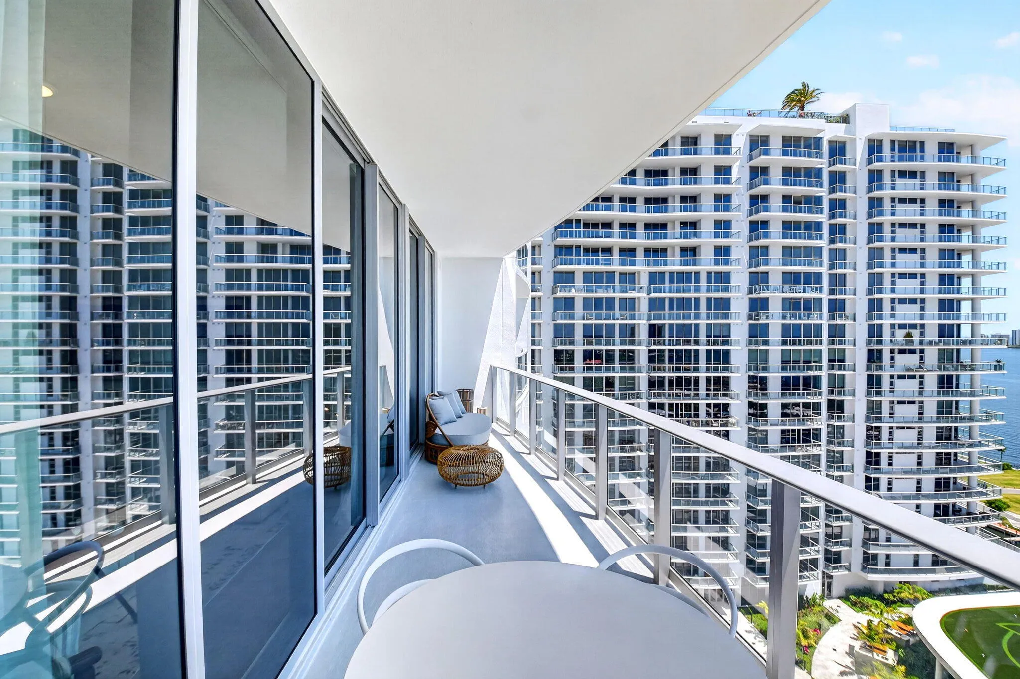 Balcony overlooking Intracoastal