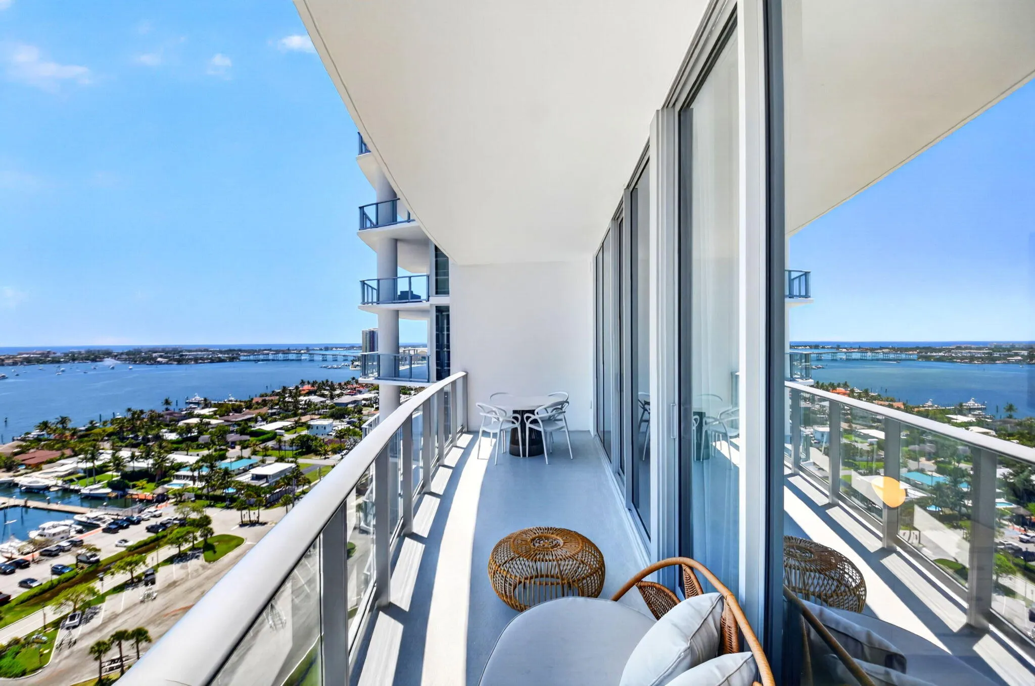 Balcony overlooking Intracoastal