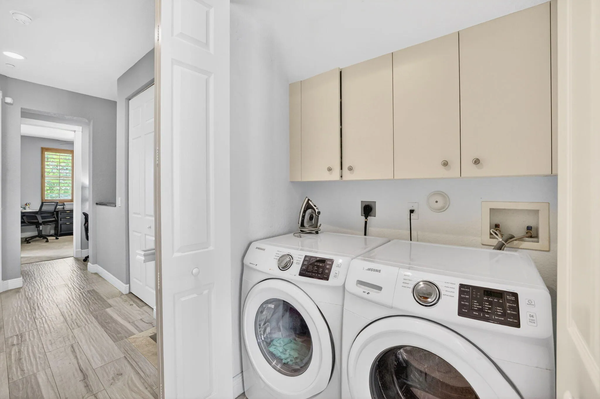 Washer and Dryer on Second Level