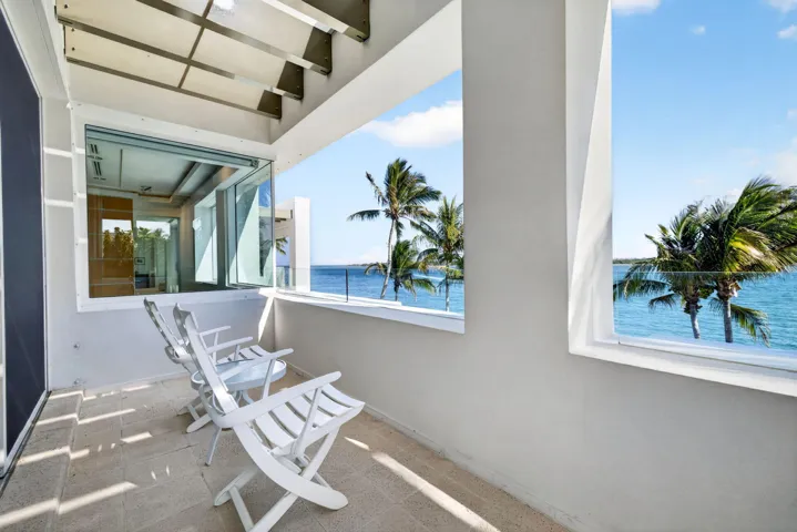 Upper guest room private balcony