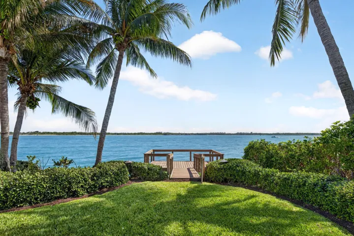 A private day dock offers the perfect perch to watch the passing boats