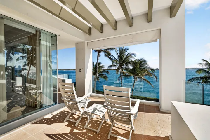 Feel like you are on top of the world from this peaceful balcony
