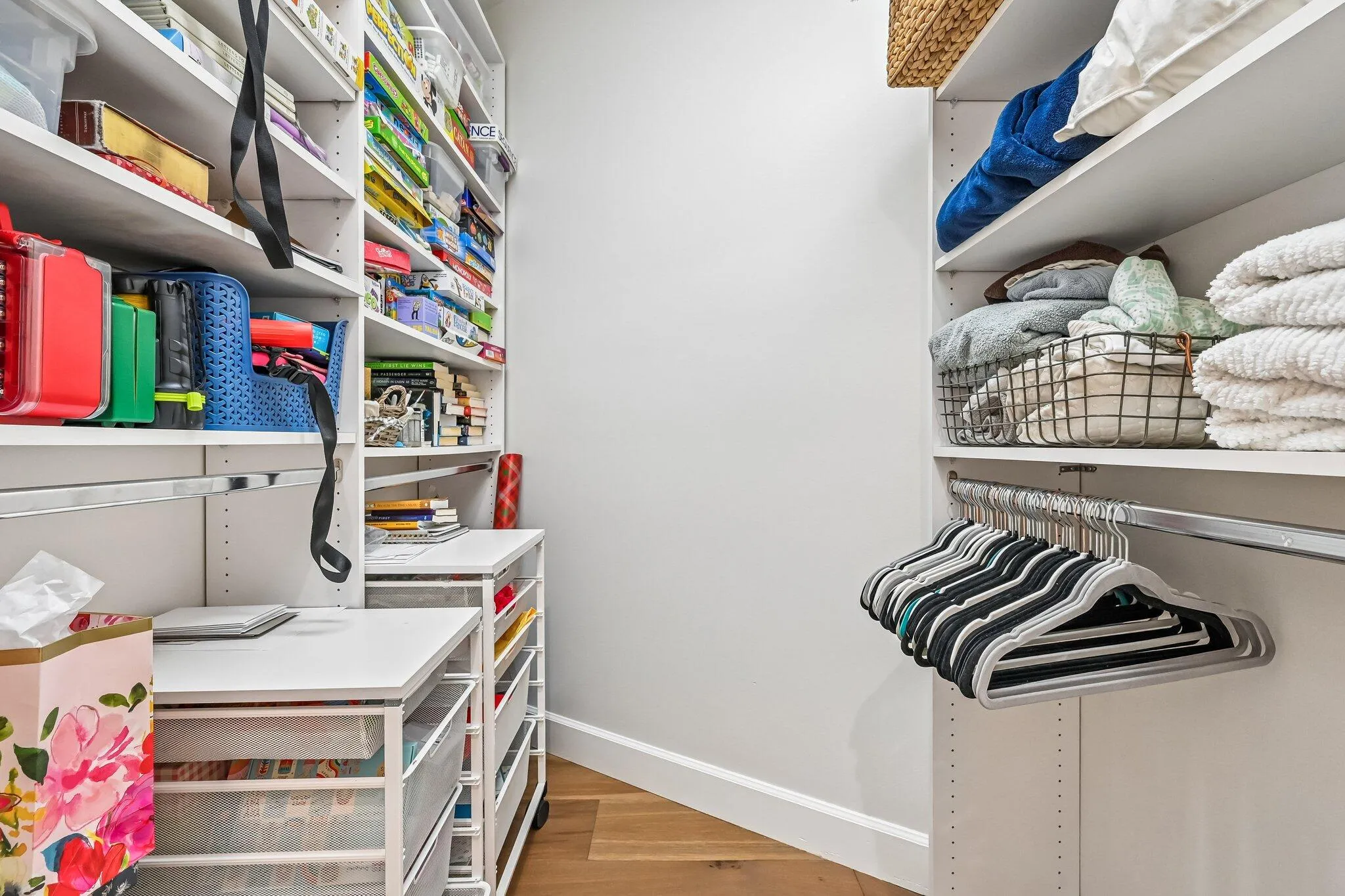 Abundant storage can be found throughout the home with oversized walk-in closets.