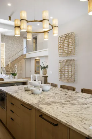 VIEW FROM KITCHEN TO LIVING/DINING