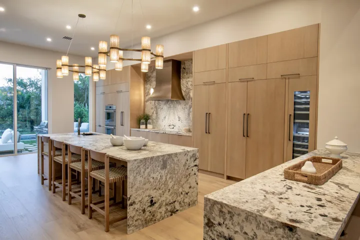 HONED BRAZILIAN GRANITE THROUGHOUT