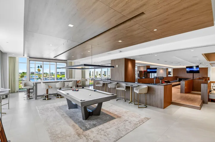 Amenities fifth floor game room