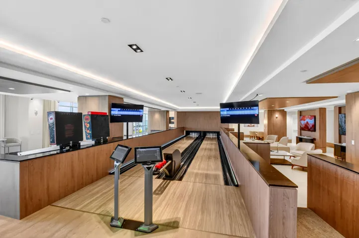 Amenities fifth floor bowling alley