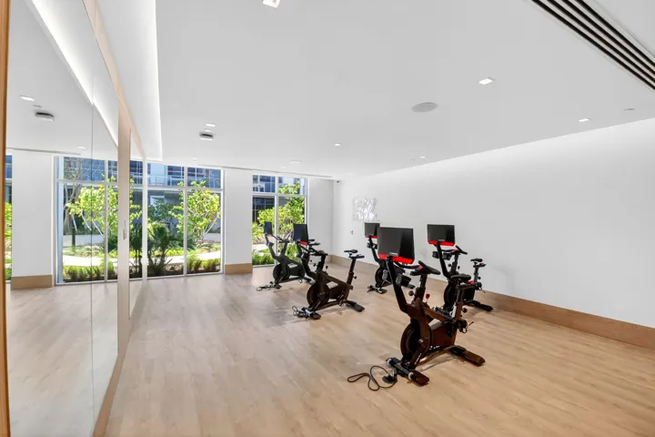 Amenities sixth floor spin room