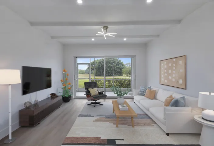 Virtually Staged Living Room