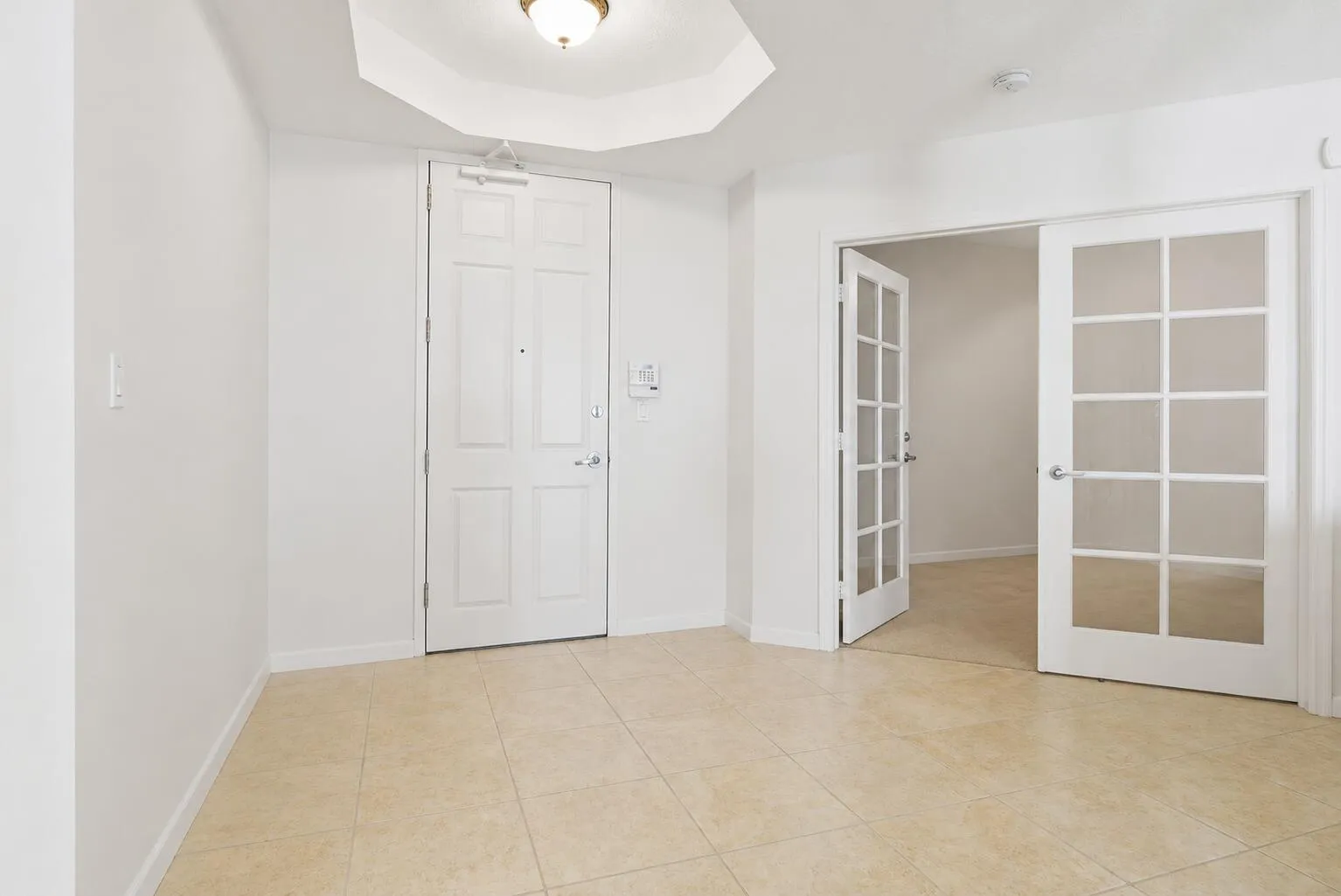 VIEW FROM HALLWAY OF ENTRY NO FURNITURE
