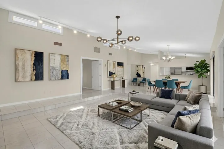 Virtually staged living area 5580 Piping