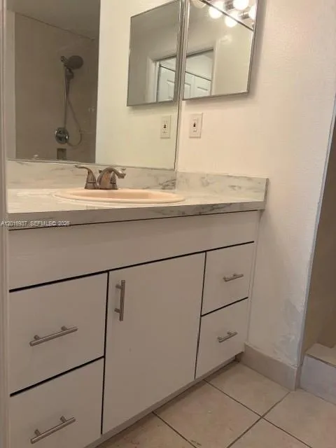 New cabinet, renovated bathroom