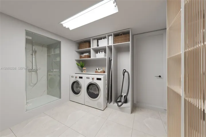 Rendering Laundry area
