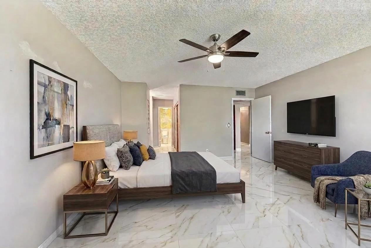 Virtually Staged & Updated Primary Bedroom