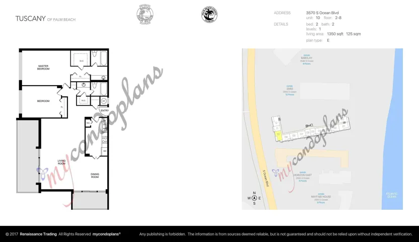 Floor Plan_3570 S Ocean Blvd 610