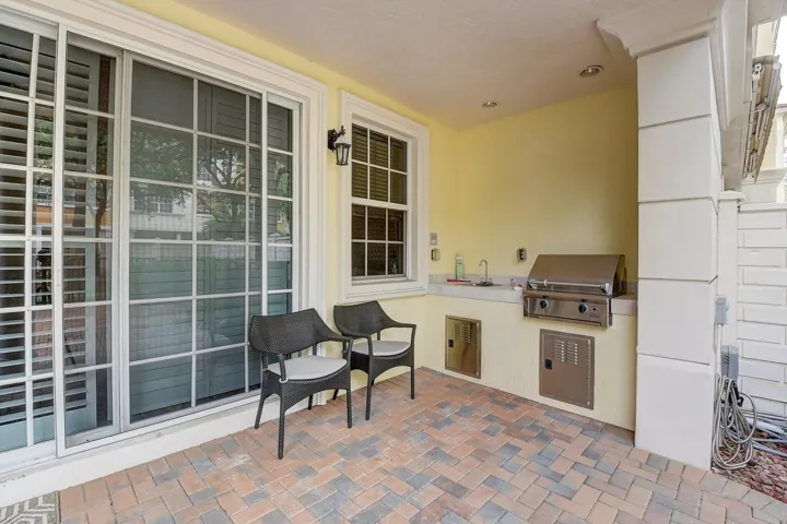 Lanai with outdoor kitchen