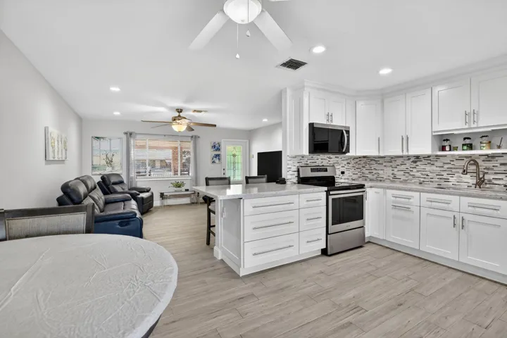 Kitchen with Living Area View