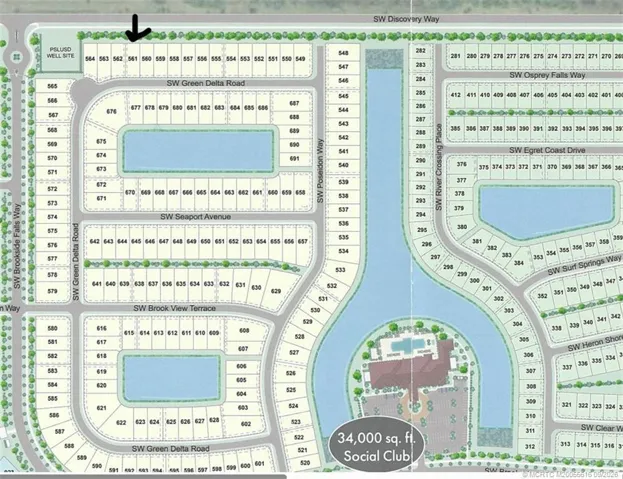 Site Plan indicating location of home.