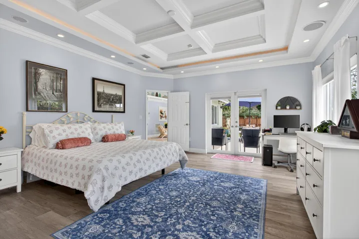 Huge Primary Bedroom with custom ceiling