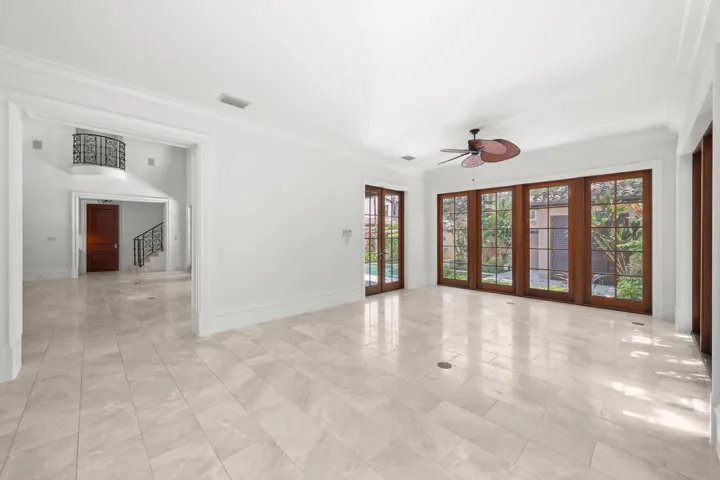 Great room and family room off kitchen