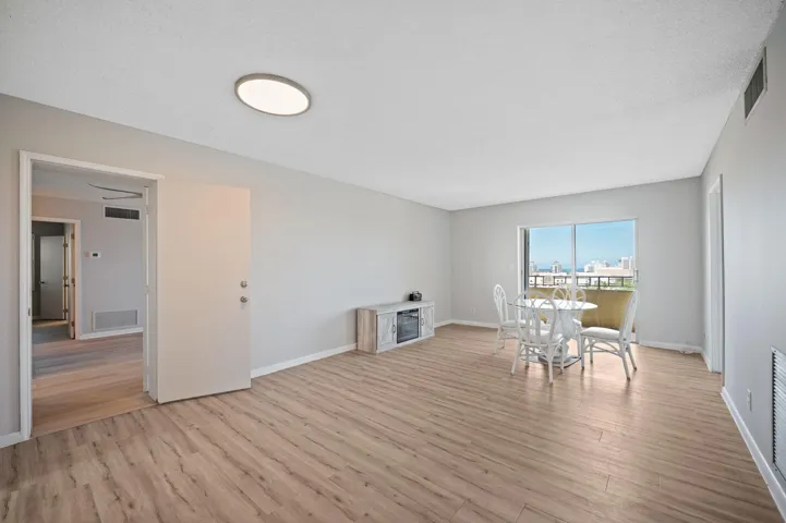Units PH 1406 & PH 1407 are being sold together for $565,000. Unit 1406 living area. You can see the connecting door to unit 1407.