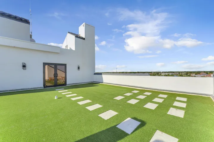turfed patio