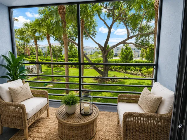 Screened in Balcony - Virtually Staged
