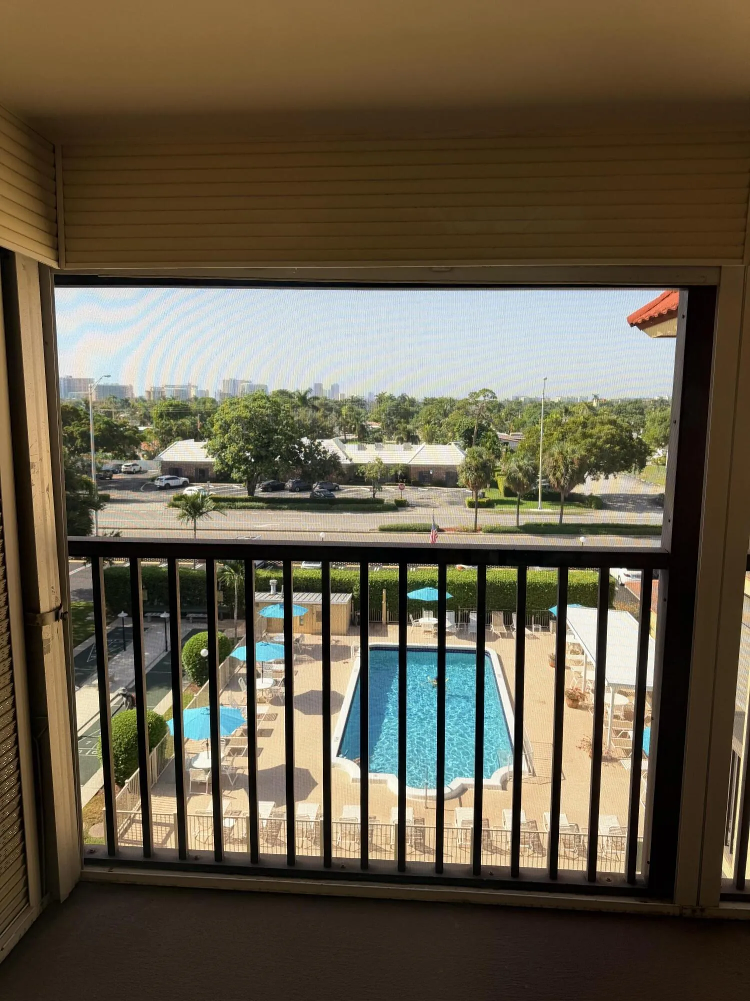 view from balcony