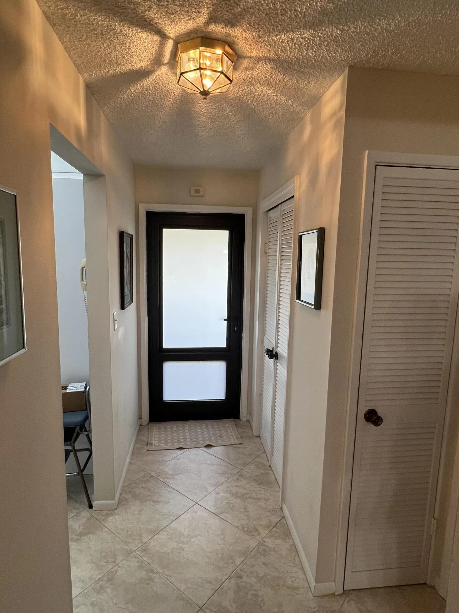 both doors have windows for cross breeze