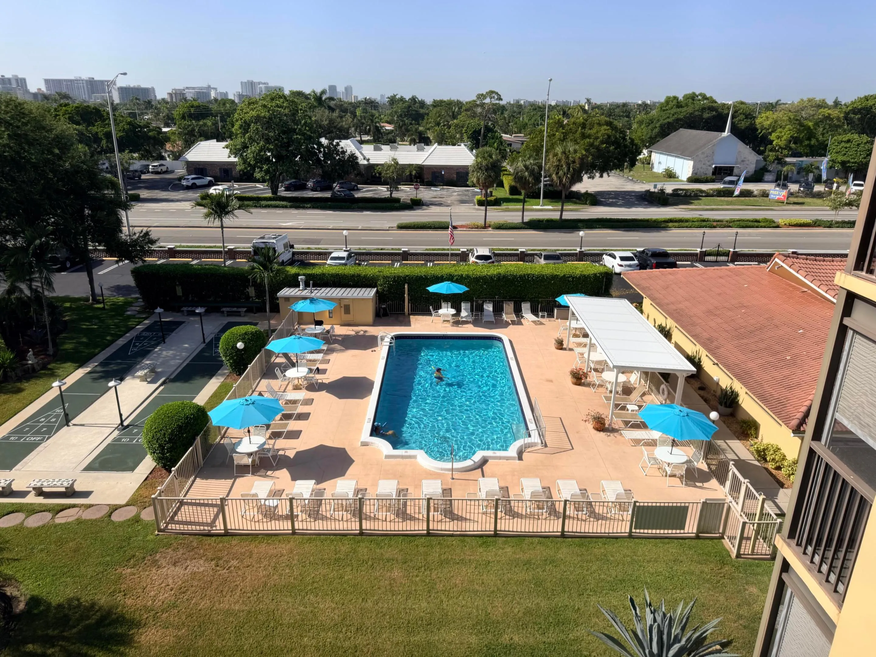 view from master bedroom & balcony