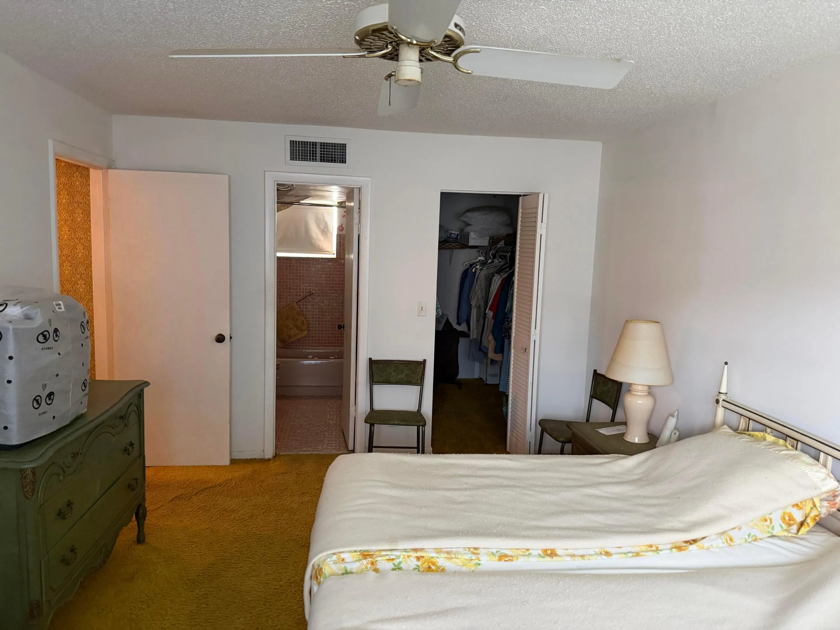 Main Bedroom w/ walk-in closet and bathroom