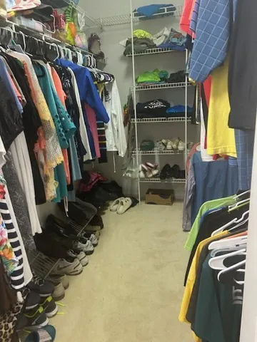 Primary closet