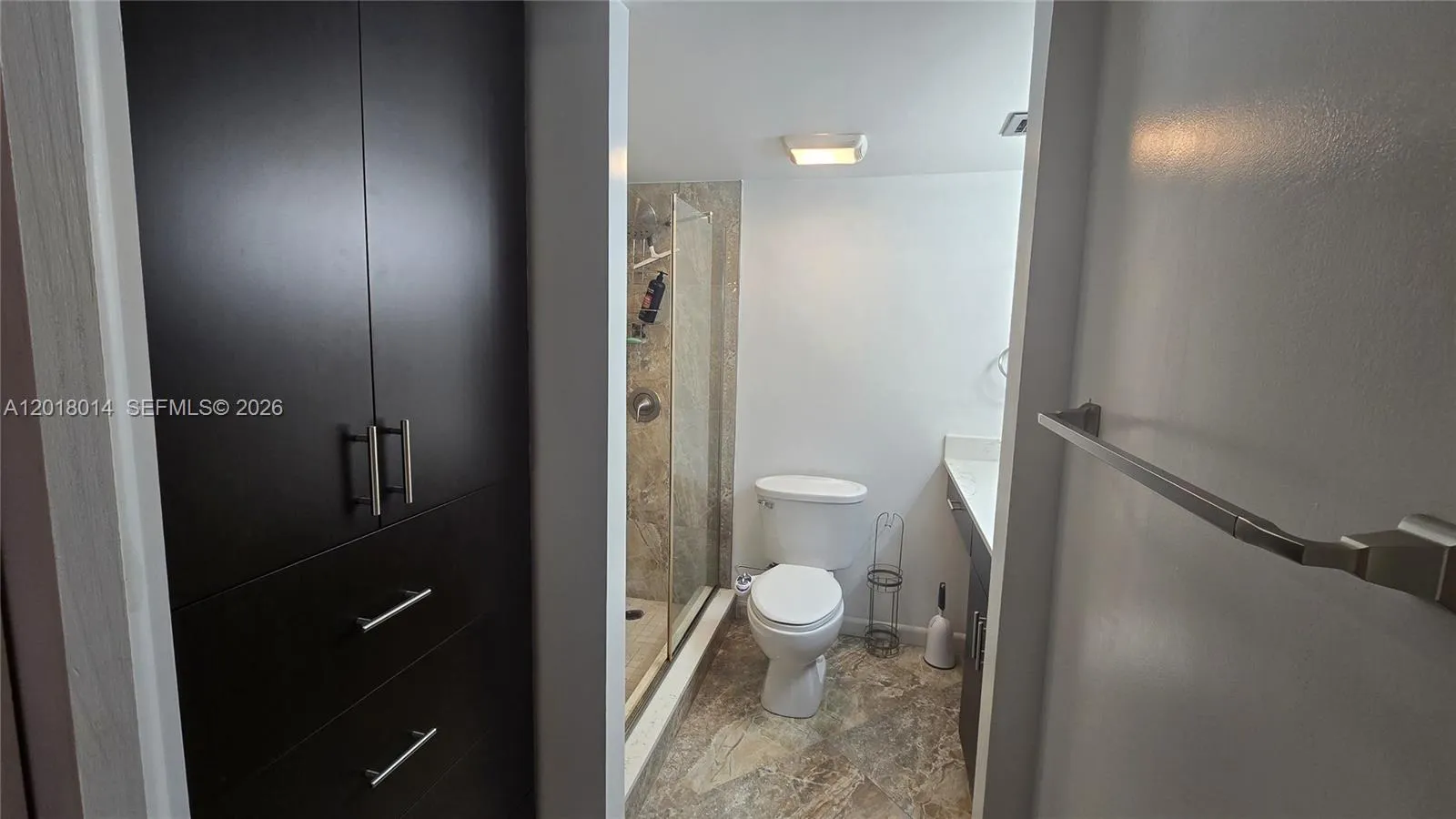 Master Bathroom with built-in cabinets