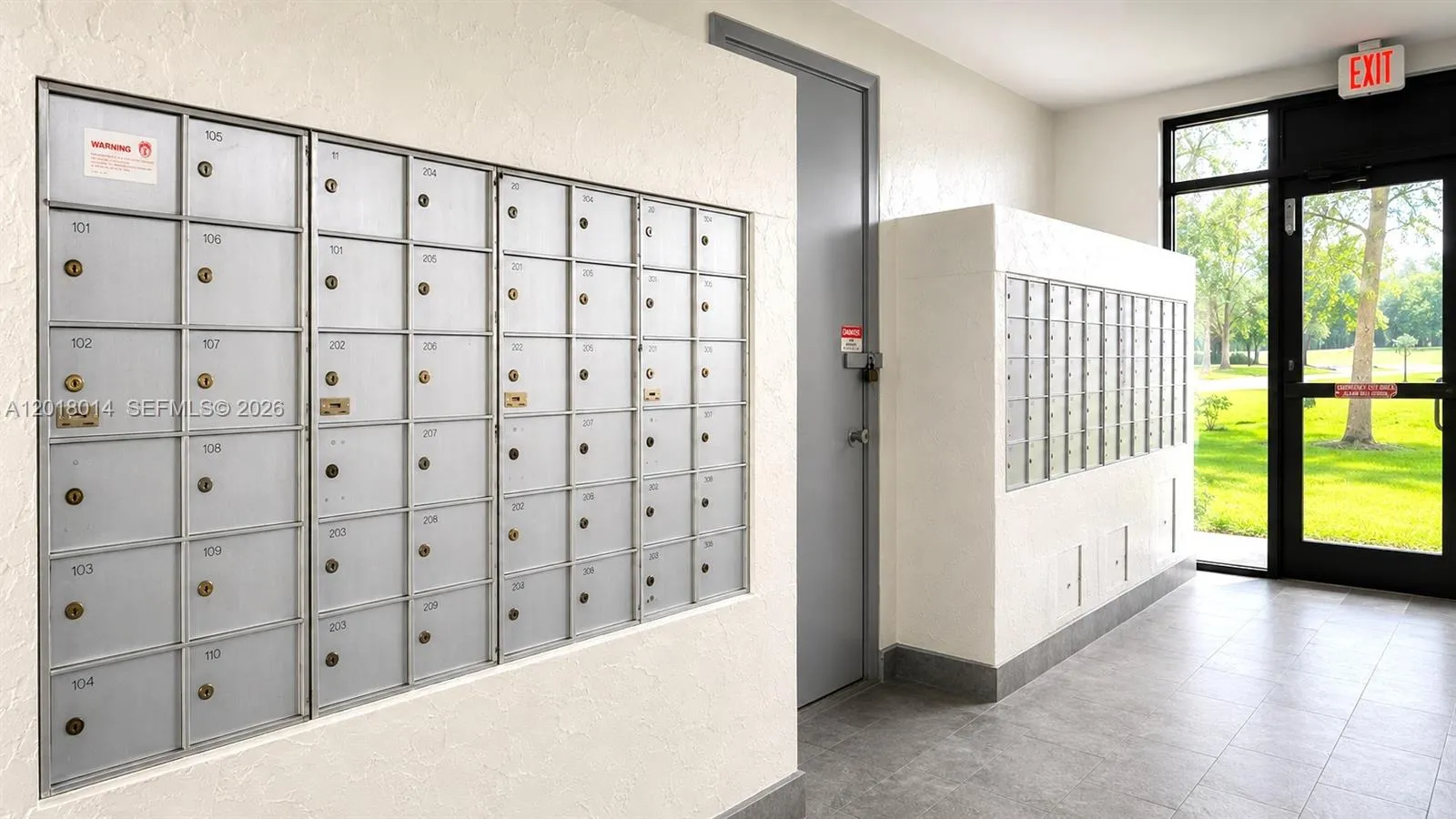 Mail boxes located at the Lobby
