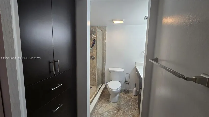 Master Bathroom with built-in cabinets