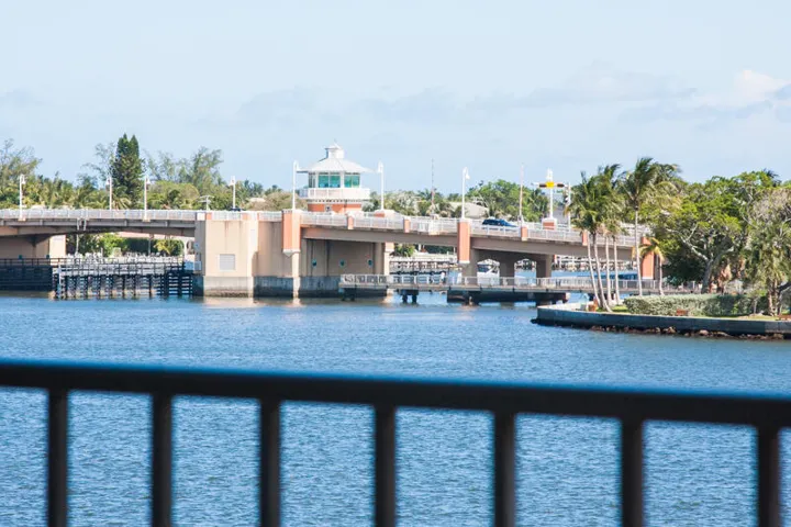 Southeast direct water, Lantana Ocean Avenue bridge view