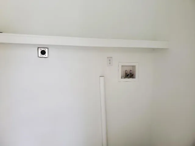 washer dryer hook up