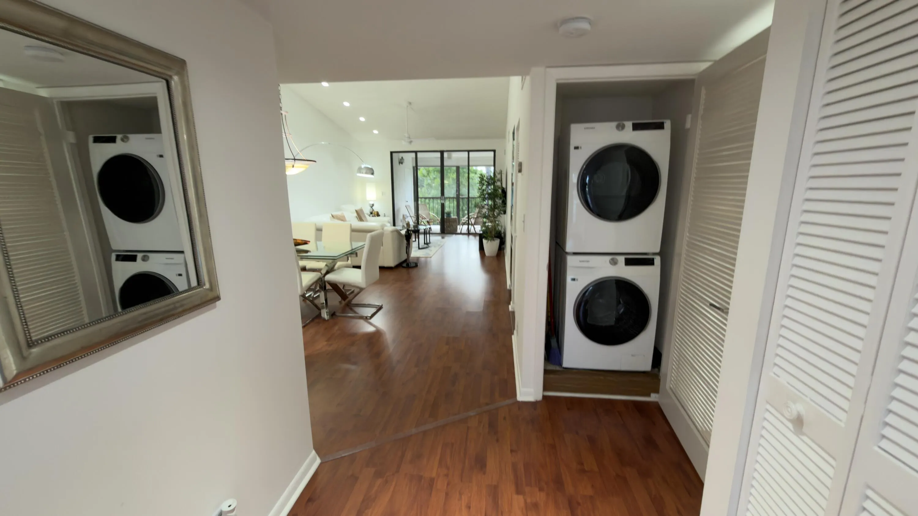 Washer/Dryer inside unit