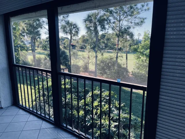 Golf view from the den