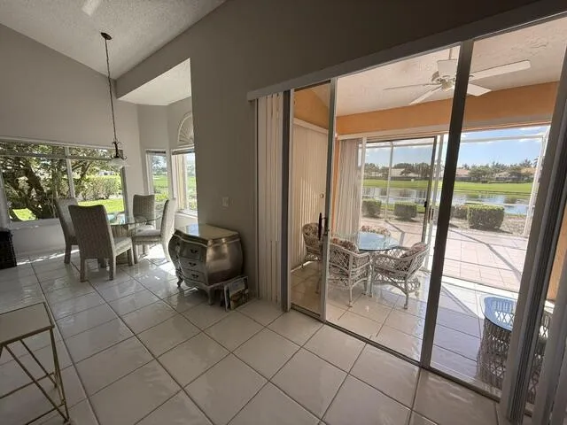 Sliders out to sunroom