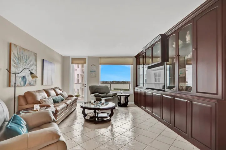 Spacious Living Room with Water Views