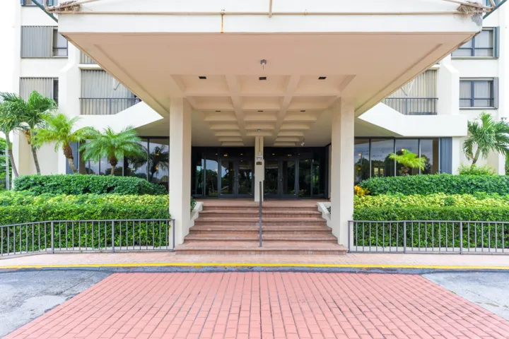 Entry to PBH under awning