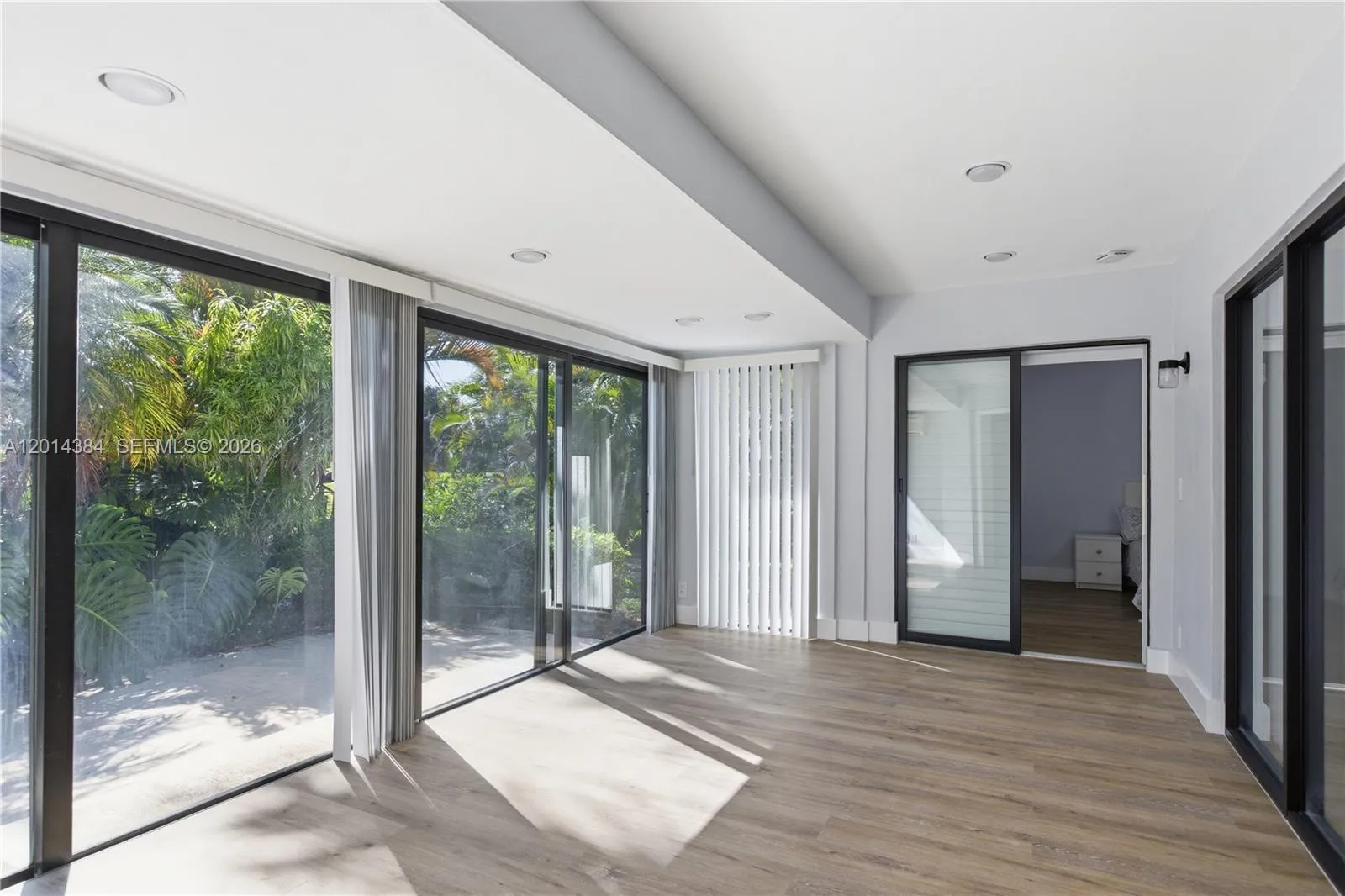 Sunroom to the patio